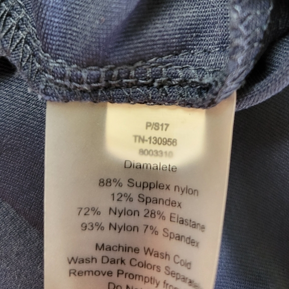 Title Nine Diamalete Dress Blue Fierce Sky Captain Print Racerback Bra Sz Small - Picture 7 of 10